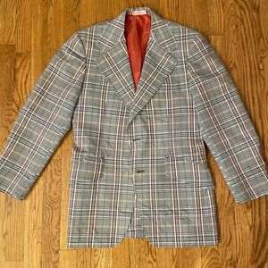 VTG Johnny Carson Rich’s plaid Blazer 38S?